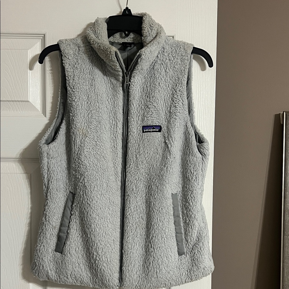 Patagonia Light Gray Fleece Vest